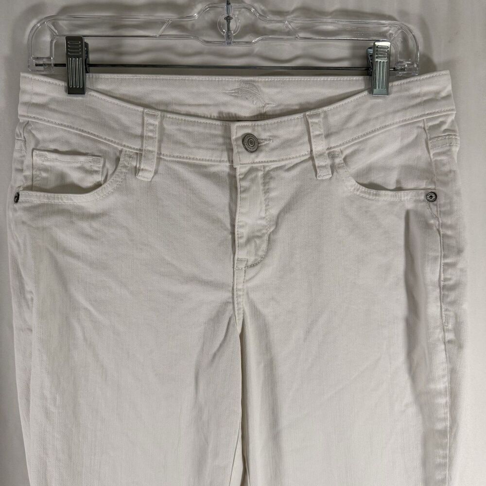 Tommy Bahama Jeans Women's 6 White Denim Cropped Cotton Blend Mid Rise - Picture 2 of 9